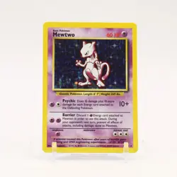Mewtwo - 10/102 Base Set Unlimited Holo Rare Pokemon - LP/MP - Image 1