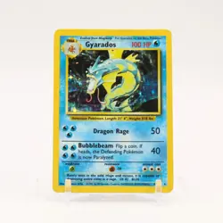 Gyarados - 6/102 Base Set Unlimited Holo Rare Pokemon - LP/MP - Image 1