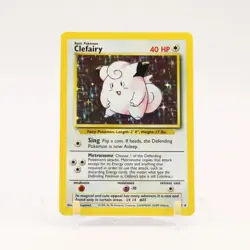 Clefairy - 5/102 Base Set Unlimited Holo Rare Pokemon - NM/LP - Image 1
