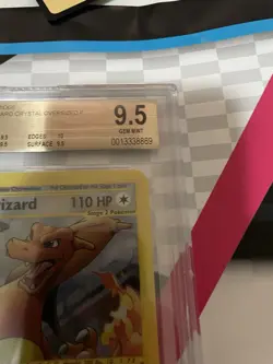 Pokemon Charizard Skyridge Crystal Holo Promo Box Topper #9 PSA 10 - Image 2