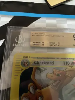 Pokemon Charizard Skyridge Crystal Holo Promo Box Topper #9 PSA 10 - Image 3