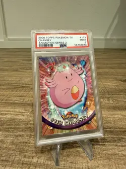 2000 Topps Pokemon Blue Logo TV Animation Edition Chansey #113 - Image 1