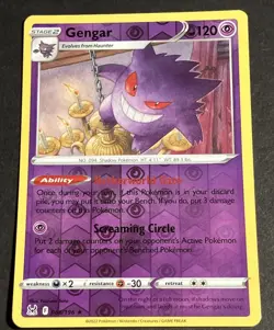 Gengar 066/196 Swsh11: Lost Origin Reverse Holo NM 2022 Pokemon - Image 1