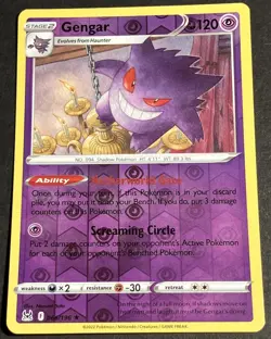Gengar 066/196 Swsh11: Lost Origin Reverse Holo NM 2022 Pokemon - Image 2