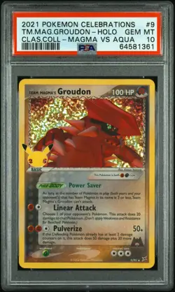 Pokemon Team Magma's Groudon 9/95 - Celebrations Classic Collection - PSA 10 GEM - Image 3