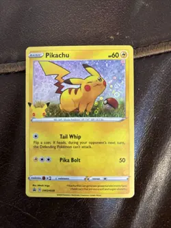 Pokemon TCG Pikachu SWSH039 Holo Card General Mills Promo 25th Anniversary - Image 1