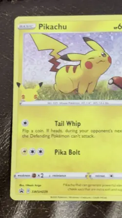 Pokemon TCG Pikachu SWSH039 Holo Card General Mills Promo 25th Anniversary - Image 2