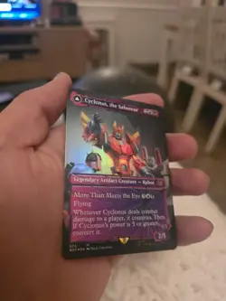 FOIL SHATTERED GLASS CYCLONUS, THE SABOTEUR - Transformers - MTG - Magic - Image 2
