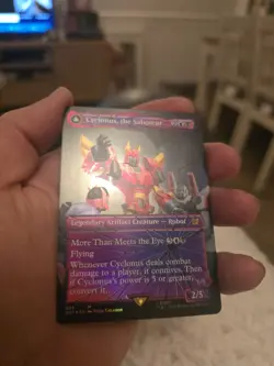 FOIL SHATTERED GLASS CYCLONUS, THE SABOTEUR - Transformers - MTG - Magic - Image 3