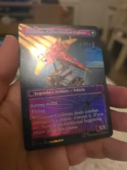 FOIL SHATTERED GLASS CYCLONUS, THE SABOTEUR - Transformers - MTG - Magic - Image 5