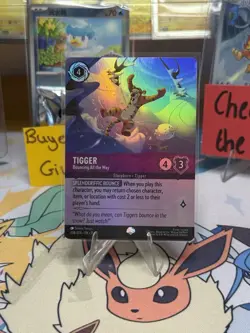 Disney Lorcana Tigger - Bouncing All the Way 208/204 winterspell Foil epic - Image 1