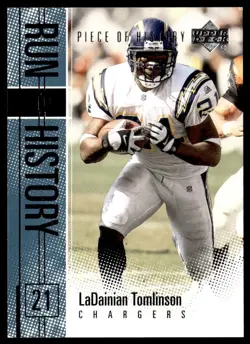 2002 UD Piece of History Run LaDainian Tomlinson San Diego Chargers #RH-4 - Image 1