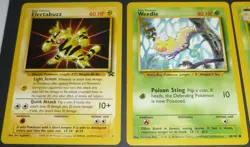 12 Pokemon Card Lot Vintage Base Set Unlimited 3 Rares + Electabuzz Promo - Image 5