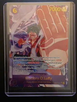 One Piece TCG Monkey D. Luffy EB02-061 Alternative Art Secret Rare - Image 1