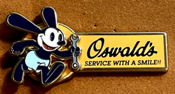 DISNEY DLR 2013 VHTF OSWALD THE LUCKY RABBIT OSWALDS SERVICE WITH A SMILE PIN - Image 1