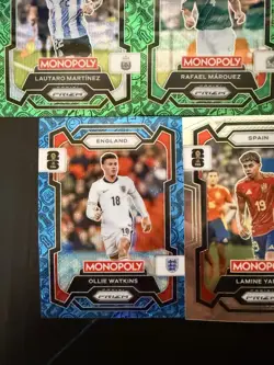2026 Prizm Monopoly FIFA World Cup 26 Lot Of 9 Parallels - Image 4