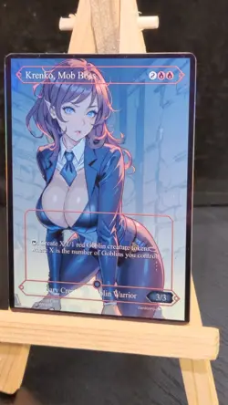 MTG Krenko Mob Boss Fanart Borderless Style Card EDH Playtest Commander - Image 2