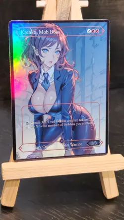 MTG Krenko Mob Boss Fanart Borderless Style Card EDH Playtest Commander - Image 3