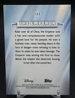2026 Topps Chrome Disney The Emperor #133 Aqua Mini Diamond Refractor /199 Mulan - Image 2