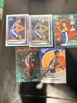 2025-26 Donruss Basketball VJ Edgecombe Lot Of 5 Rookies - Image 1
