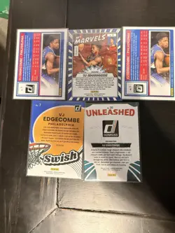 2025-26 Donruss Basketball VJ Edgecombe Lot Of 5 Rookies - Image 4