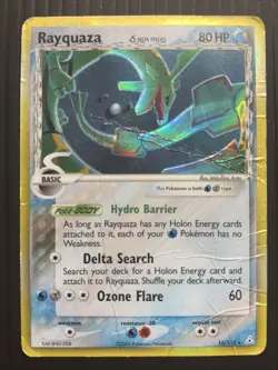 Rayquaza Delta Species Holo Rare 16/110 Holon Phantoms DMGed - Image 1