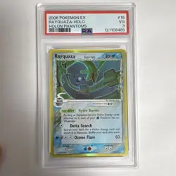 Pokemon 2006 Holon Phantoms Rayquaza Delta Species Holo 16/110 PSA 3 - Image 1