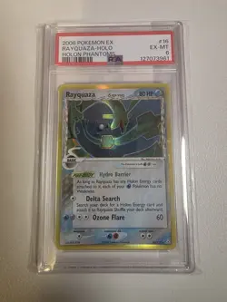 Pokemon PSA 6 2006 Holon Phantoms Rayquaza Delta Species Holo 16/110 EN - Image 2