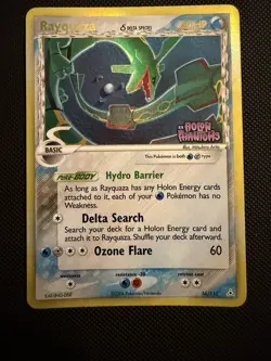 Pokemon TCG Rayquaza Delta Species Holo Rare 16/110 Holon Phantoms 2006 Reverse - Image 1