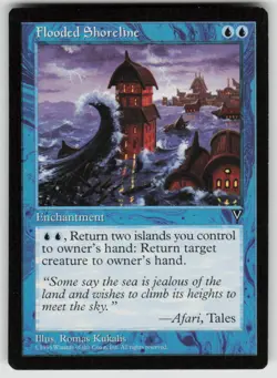 Flooded Shoreline Rare Visions Magic: The Gathering Near Mint - Image 1