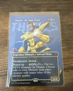 Thanos, the Mad Titan (Borderless) 376 Marvel Super Heroes MTG NM Non Foil - Image 1