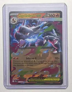 2025 Pokemon Phantasmal Flames Mega Charizard X ex Double Rare #013/094 - Image 1