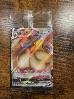 Eevee VMAX SWSH087 Black Star Promo Full Art Holo Pokemon TCG Sealed - Image 1