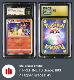 Graded CGC Pristine 10 Charizard Holo #012/100 Amazing Volt Tackle Pokemon TCG - Image 3