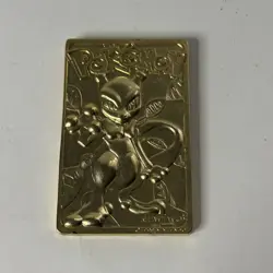 1999 MewTwo Pokemon 24K Gold Plated Trading card Limited Edition Burger King - Image 1