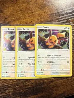Pokemon TCG Sword & Shield Eevee SWSH118 Black Star Promo Cosmos Holo LP/NM - Image 3