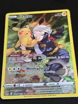 Pokemon Pikachu TG05/TG30 Lost Origin TG Holo Ultra Rare NM - Image 2