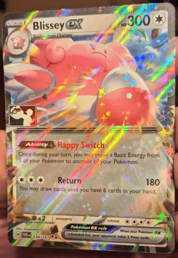 Blissey ex 134/167 NM STAMPED Prize Pack Series 7 [Play! Pokemon Twilight TWM] - Image 3