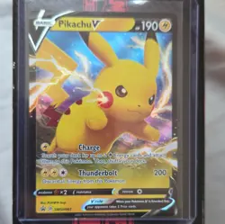 Pokemon TCG Pikachu V Holo SWSH061 Sword & Shield Promo EN Basic 190 HP - Image 1