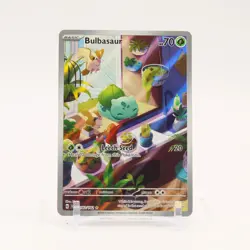 Bulbasaur - 143/142 Stellar Crown Illustration Rare Pokemon - NM - Image 1