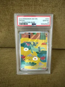 2026 Pokemon ASC EN Dreepy Illustration Rare #247 PSA 10 GEM MT - Image 1
