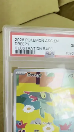 2026 Pokemon ASC EN Dreepy Illustration Rare #247 PSA 10 GEM MT - Image 2