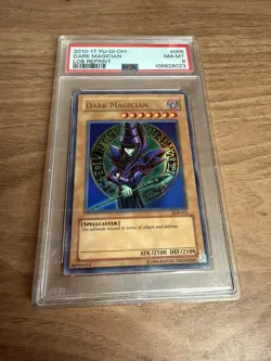 Yu-Gi-Oh 2010-17 Dark Magician PSA 8 NM-MT, LOB-005 - Image 1