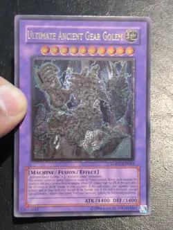 Yu-Gi-Oh! ULTIMATE RARE ULTIMATE ANCIENT GEAR GOLEM LODT-EN043 1996 COPYRIGHT NM - Image 4