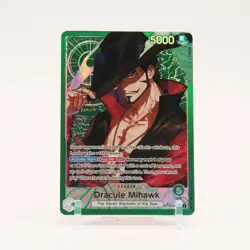 Dracule Mihawk Alternate Art - OP14-020 The Azure Sea's Seven L One Piece - NM - Image 1