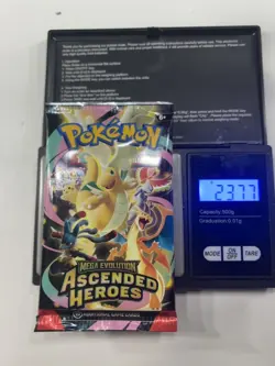 Ascended heroes booster pack 23.77g **VERY** heavy Possible God packU! - Image 1