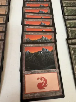 MTG Portal Basic Land Set 100 Cards 20 of each type Old School Old Border Lot - Image 3