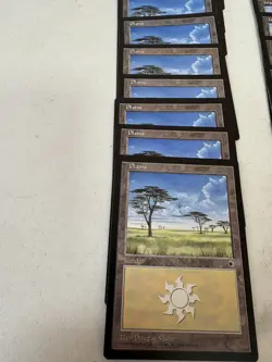 MTG Portal Basic Land Set 100 Cards 20 of each type Old School Old Border Lot - Image 5