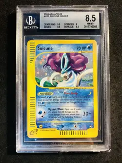 Suicune H25/H32 Holo ENG🇬🇧 Aquapolis NM/Mint BGS 8,5 🧨 Pokemon Card 📩 - Image 1