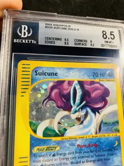 Suicune H25/H32 Holo ENG🇬🇧 Aquapolis NM/Mint BGS 8,5 🧨 Pokemon Card 📩 - Image 4